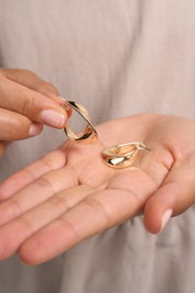 Heliophilia Silver Pendientes de Oro con Recubrimiento de Laca